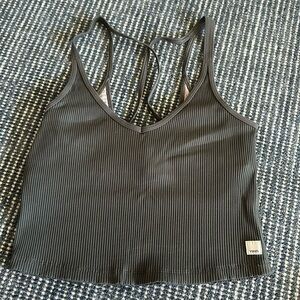 Vouri ribbed crop tank top
